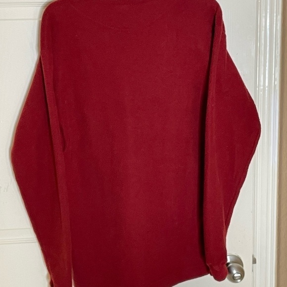 PRANA Mens Crimson Red 1/4 Zip Pullover Fleece Lined Long Sleeve Sweater MEDIUM - Picture 11 of 11